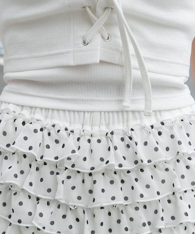 ドットフリルマイクロショートパンツ