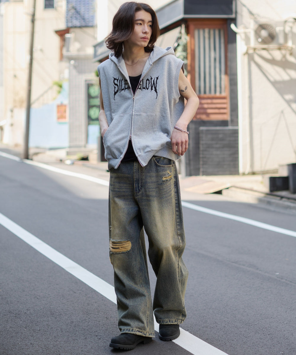 杢グレー モデル：182cm L着用