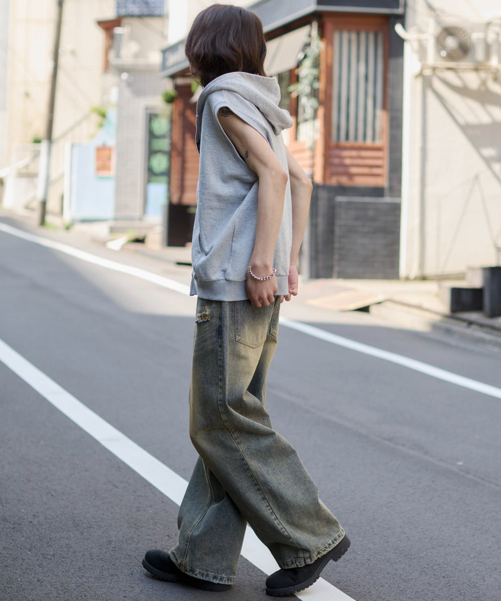 杢グレー モデル：182cm L着用