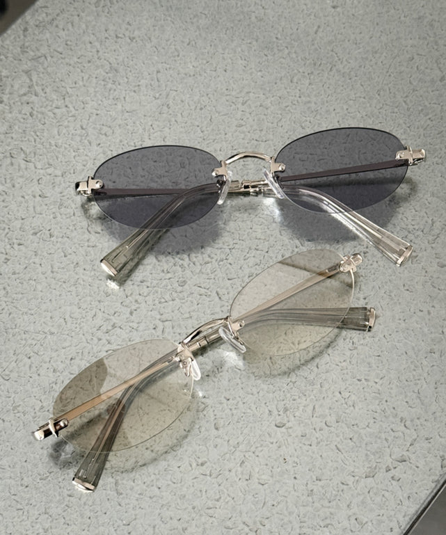 リムレスカラーレンズアイウェア