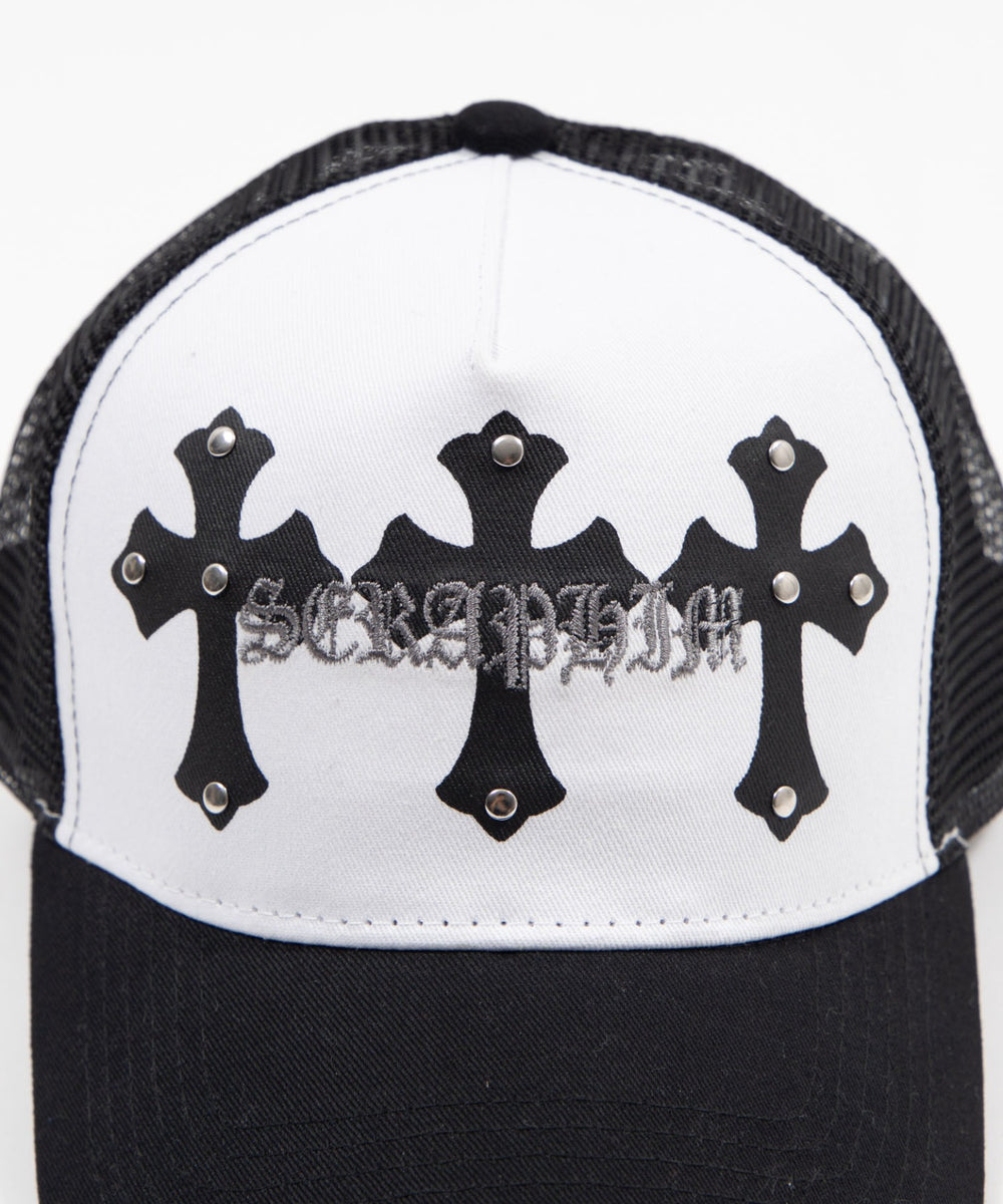 クロススタッズメッシュキャップ
