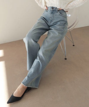 デニム淡加工 モデル：160cm M着用