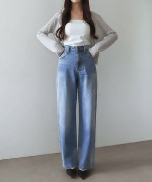 デニム淡 モデル：160cm M着用