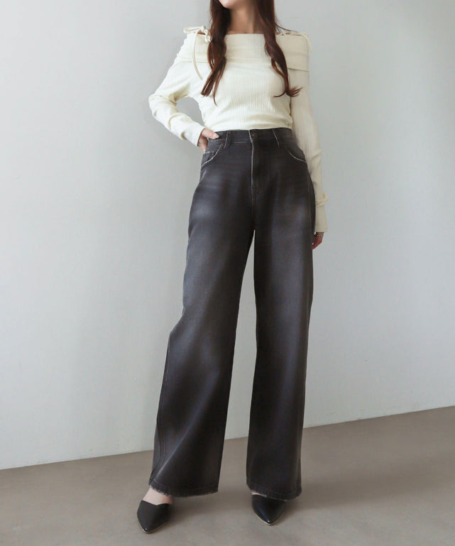 デニムブラックソノタ モデル：160cm M着用