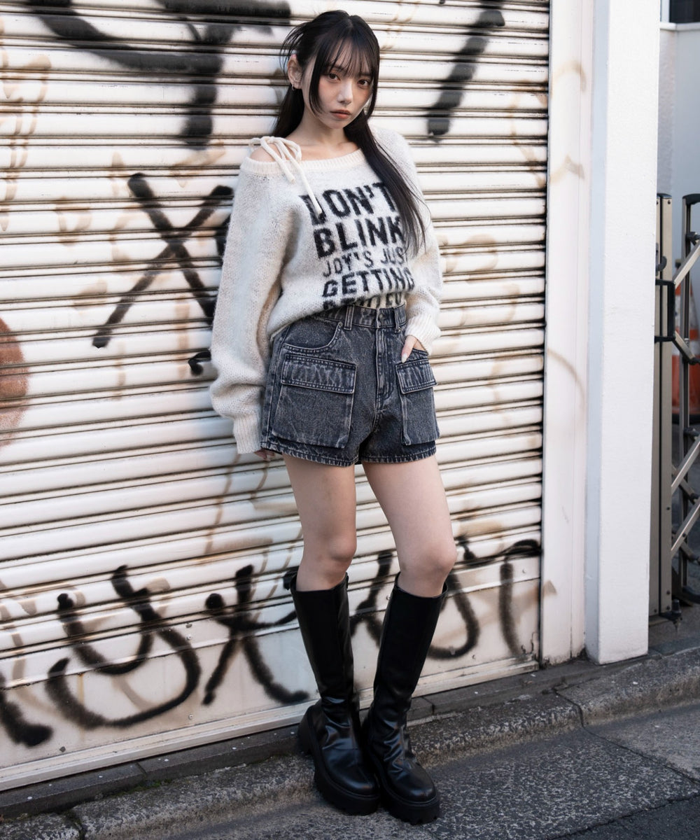 デニム中濃加工　モデル：159cm M着用