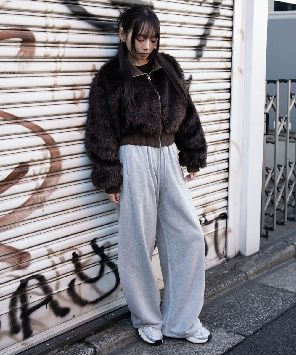 杢グレー　モデル：159cm M着用