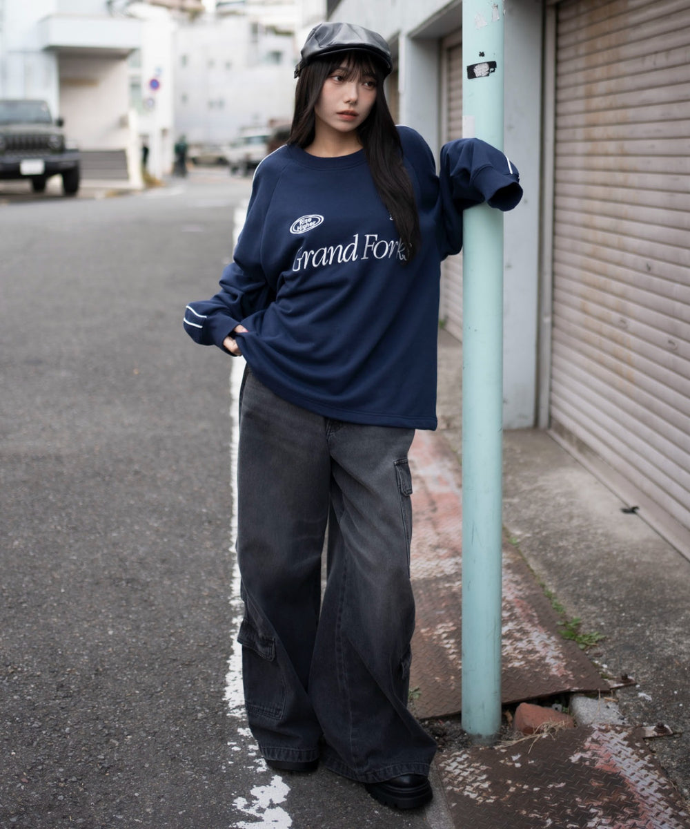 ネイビー　モデル：159cm L着用