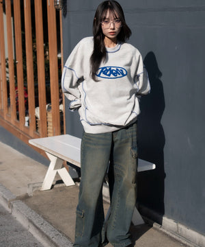 杢グレー　モデル：159cm L着用