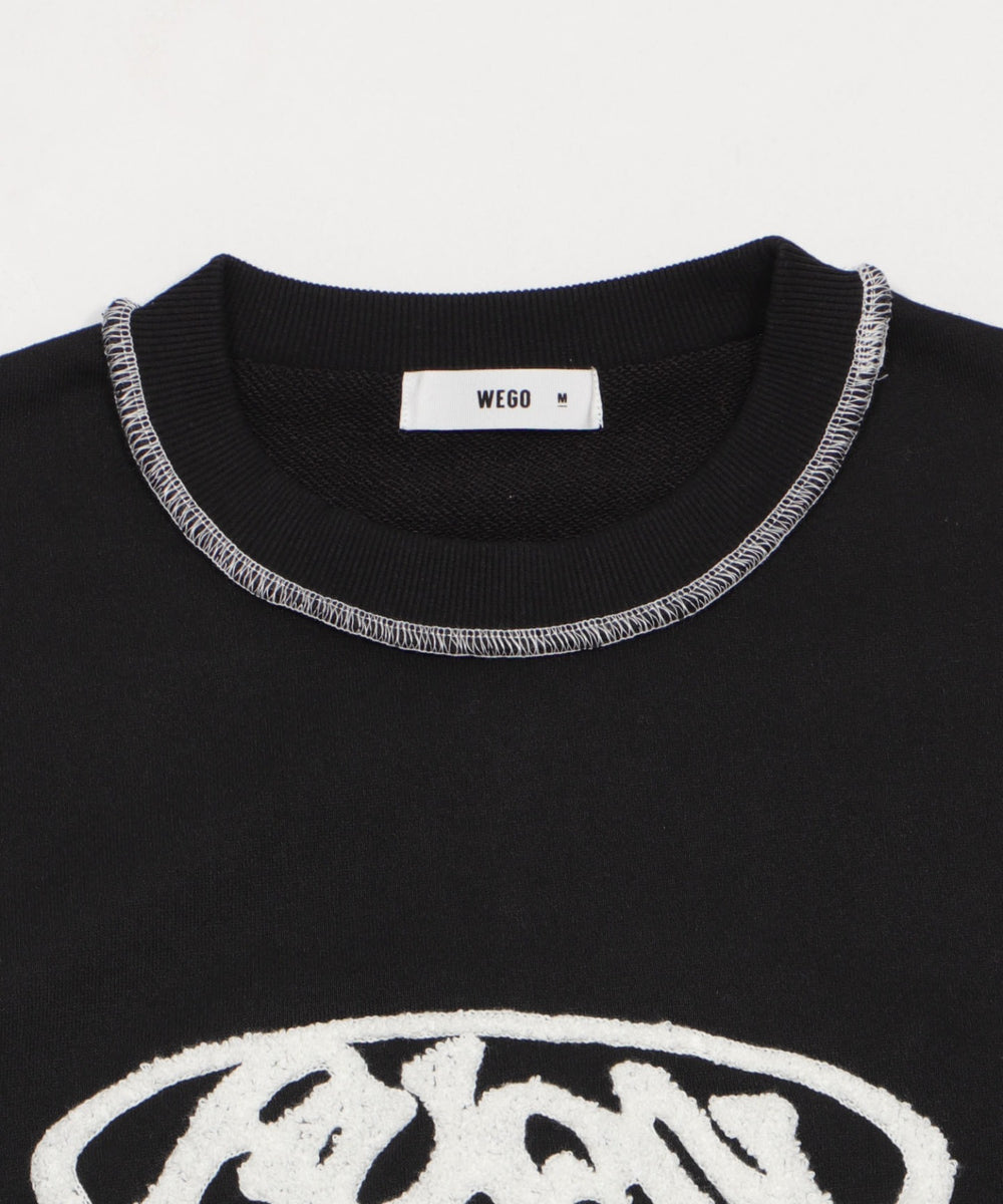 ショートカラーステッチサガラロゴプルオーバー