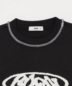 ショートカラーステッチサガラロゴプルオーバー