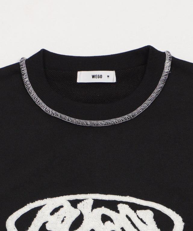 ショートカラーステッチサガラロゴプルオーバー