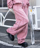 スウィッチングスウェットパンツ/ピンク　モデル：159cm F着用