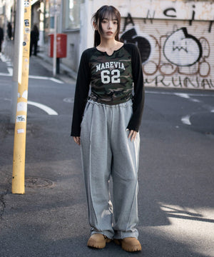 杢グレー　モデル：159cm F着用