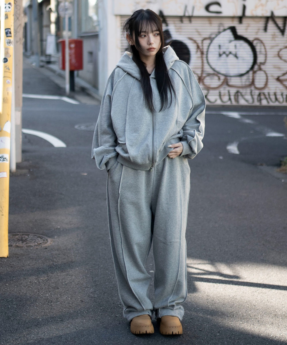 杢グレー　モデル：159cm F着用