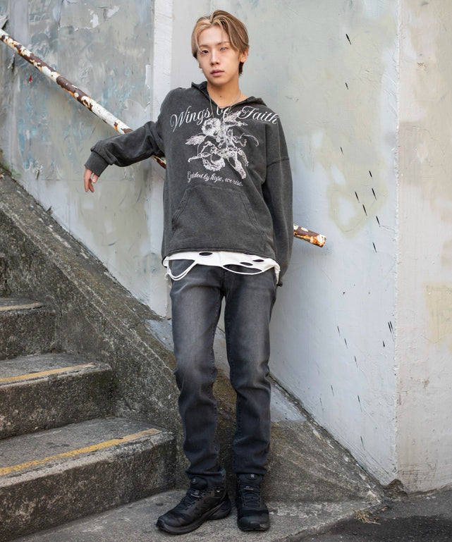 デニムブラックソノタ モデル：175cm L着用