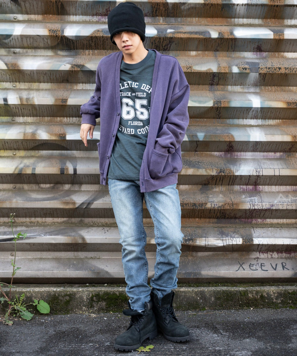 デニム中濃加工 モデル：175cm L着用