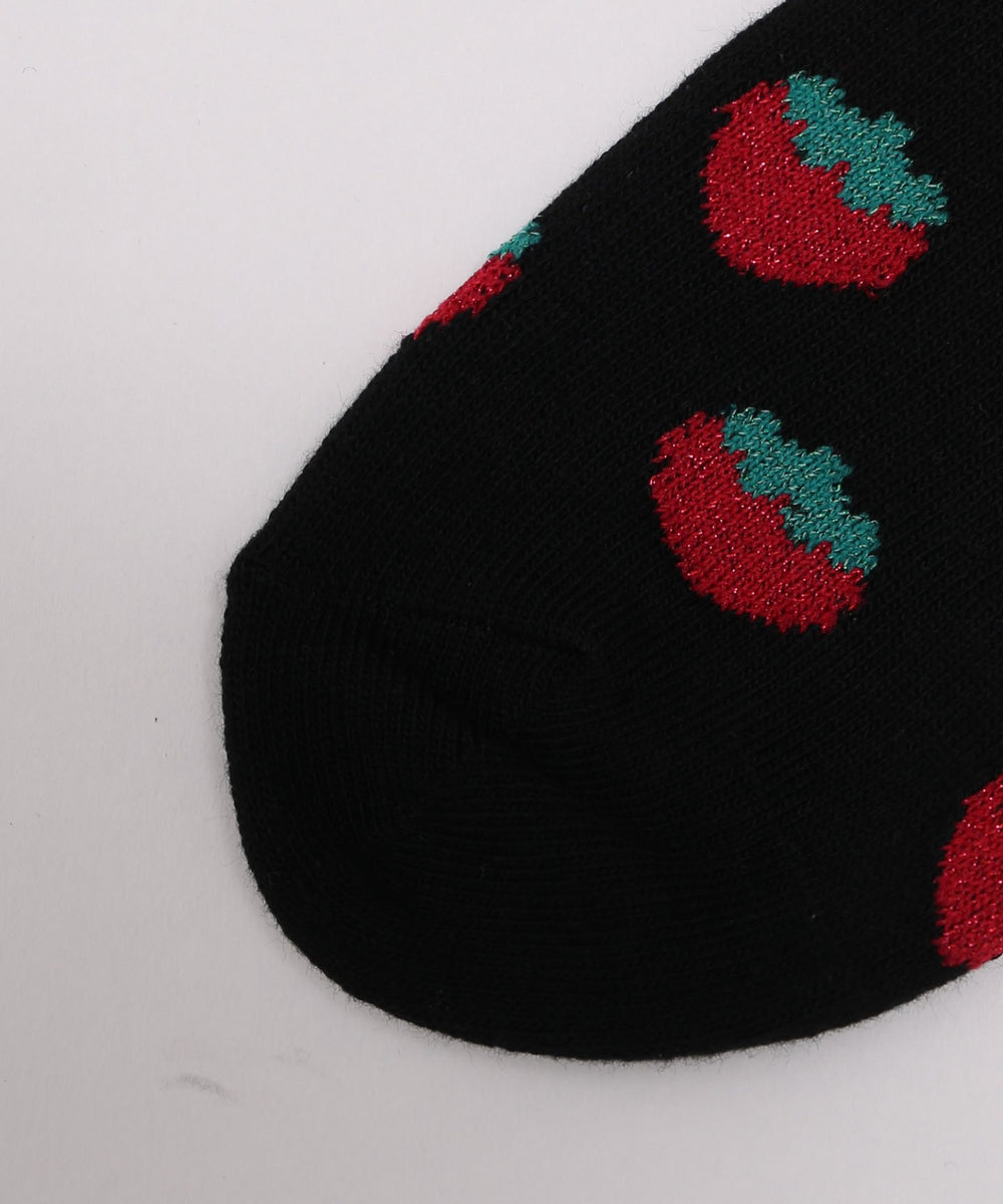 フルーツラメ総柄ショートソックス(23-25cm)