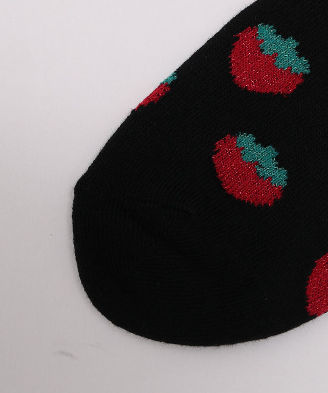 フルーツラメ総柄ショートソックス(23-25cm)