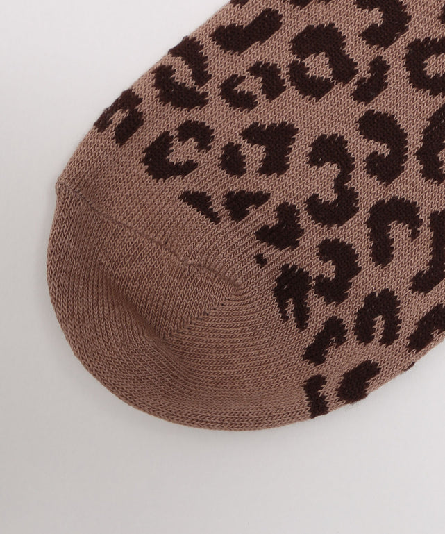レオパード刺繍ロゴショートソックス(23-25cm)