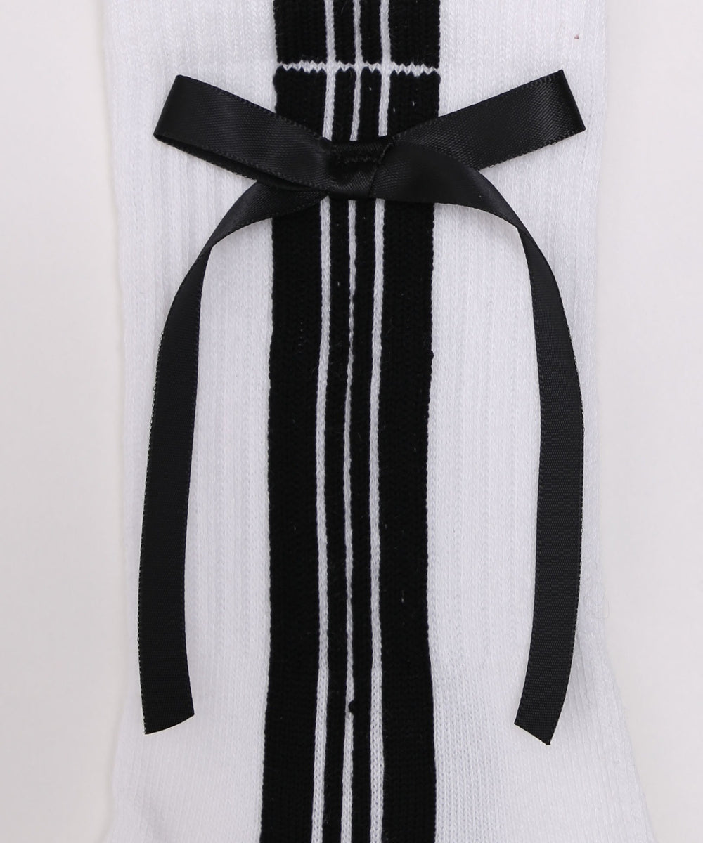 サイドラインリボンソックス(23-25cm)
