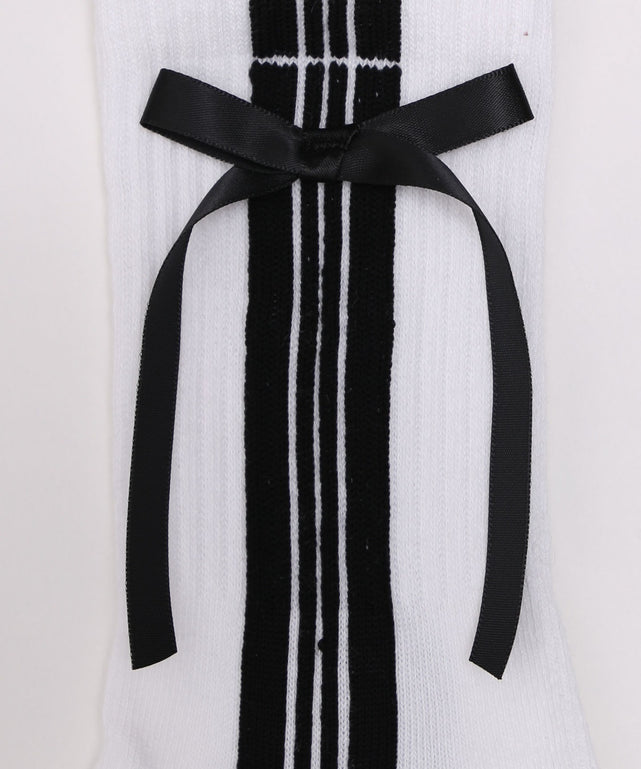 サイドラインリボンソックス(23-25cm)