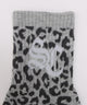 ラメロゴレオパード柄ソックス(23-25cm)