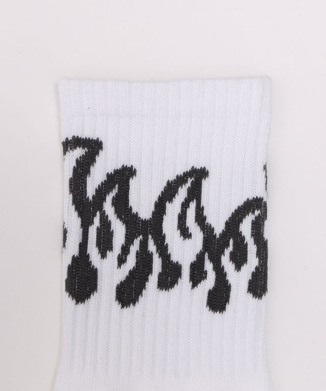 ファイヤー柄ソックス(23-25cm)