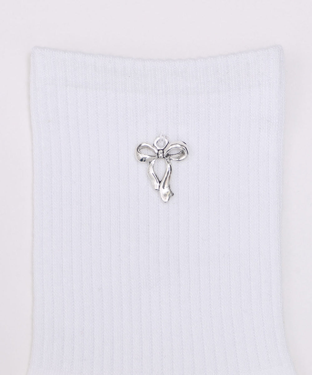 メタルパーツリブソックス(23-25cm)