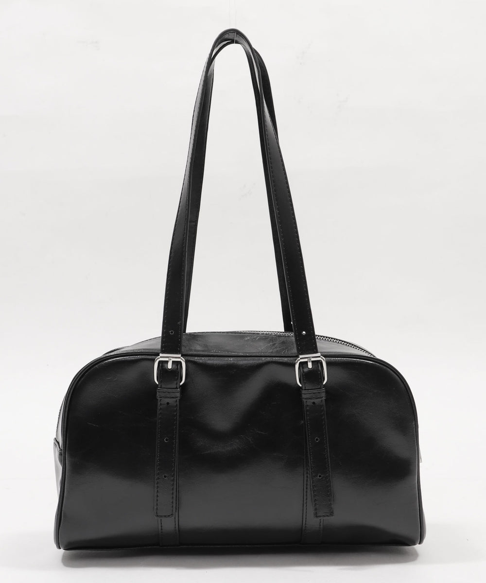 サテンリボンギャザーボストン