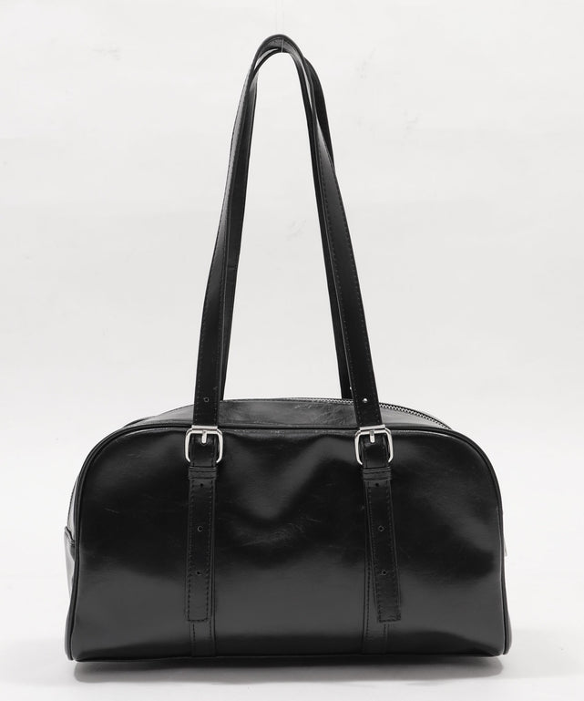 サテンリボンギャザーボストン