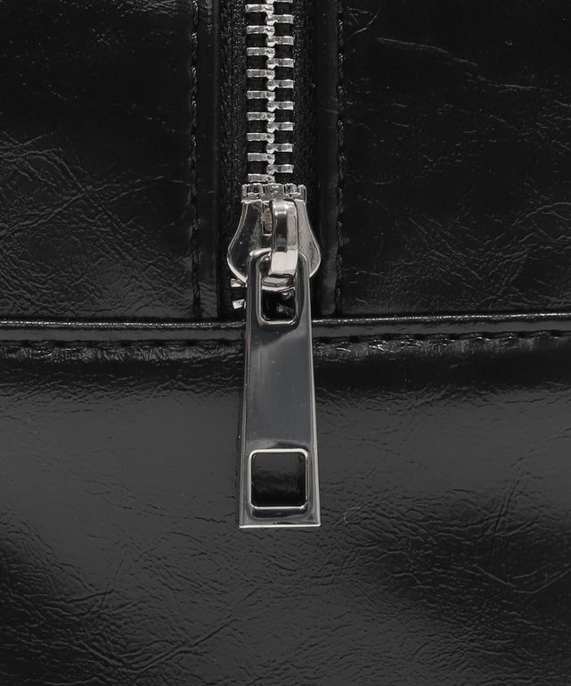 サテンリボンギャザーボストン