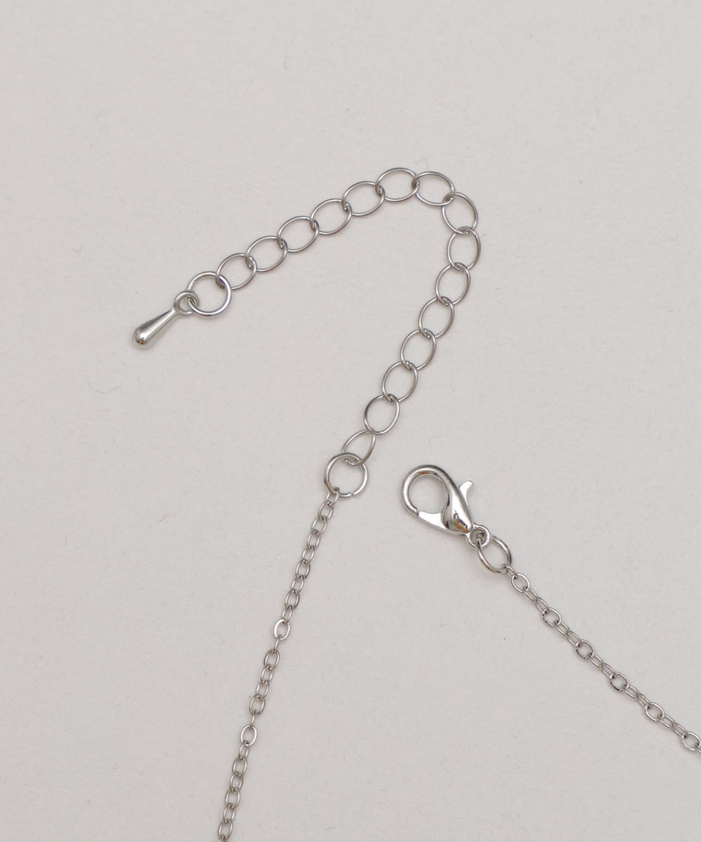 Lラインストーンダイカットネックレス