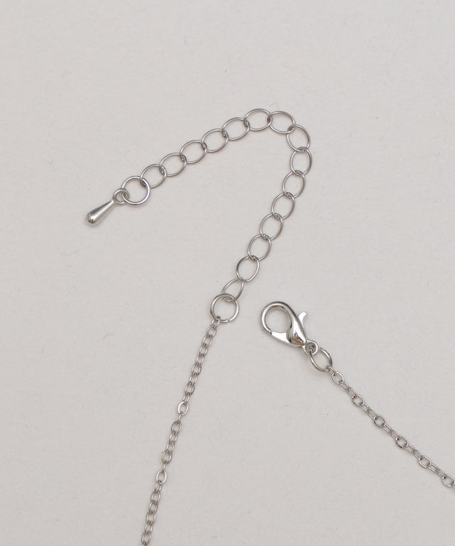 Lラインストーンダイカットネックレス