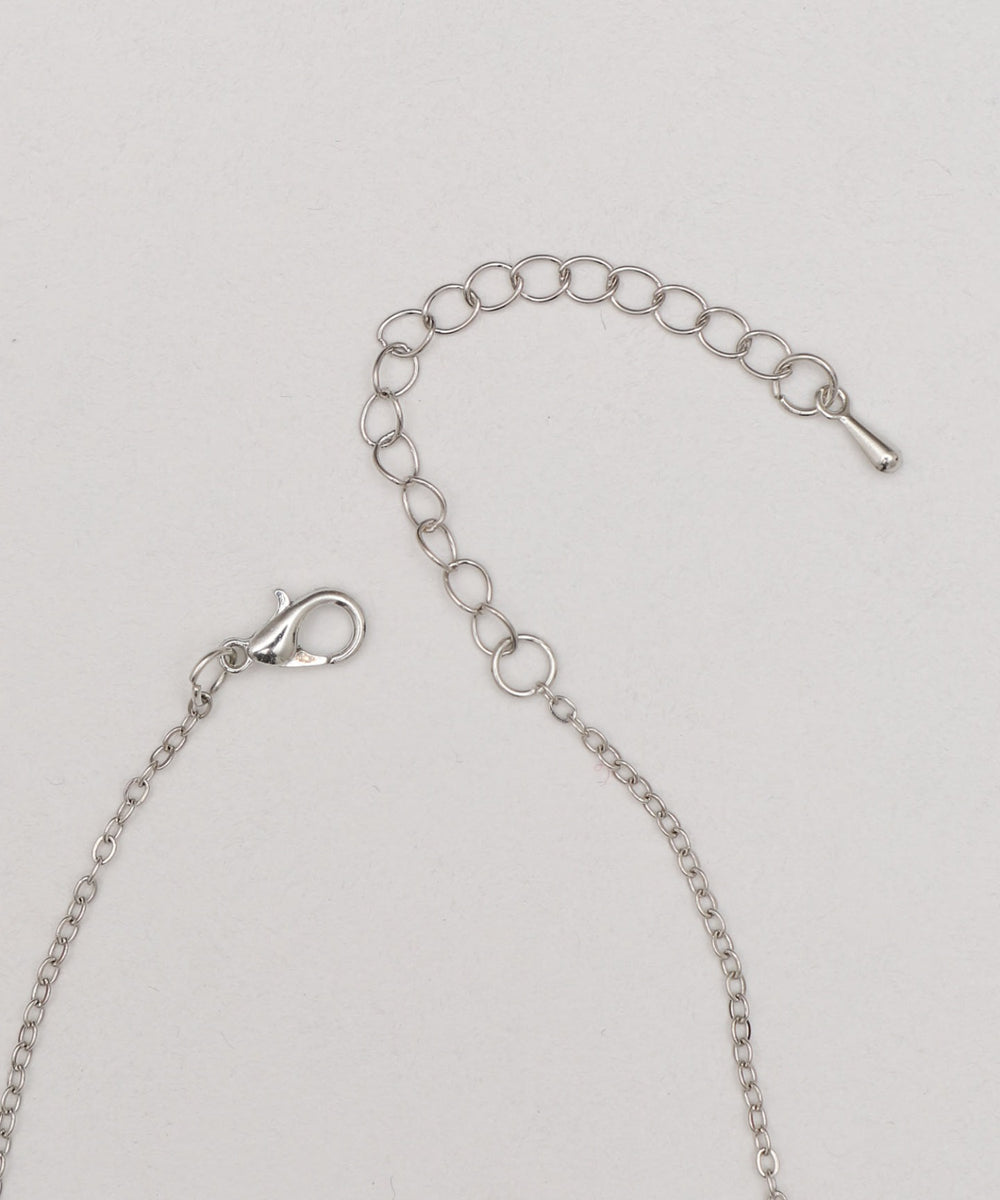 Lツインハートネックレス