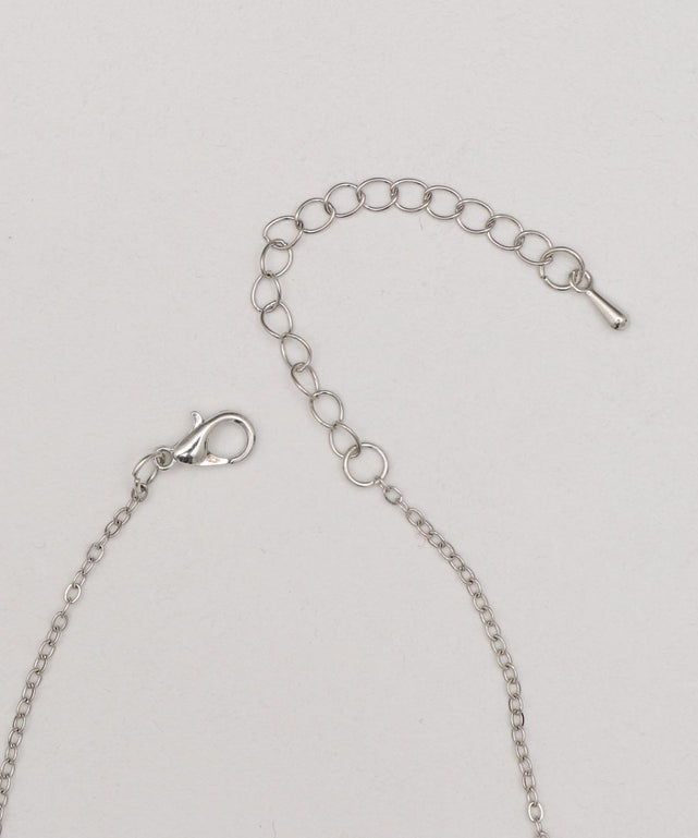 Lツインハートネックレス