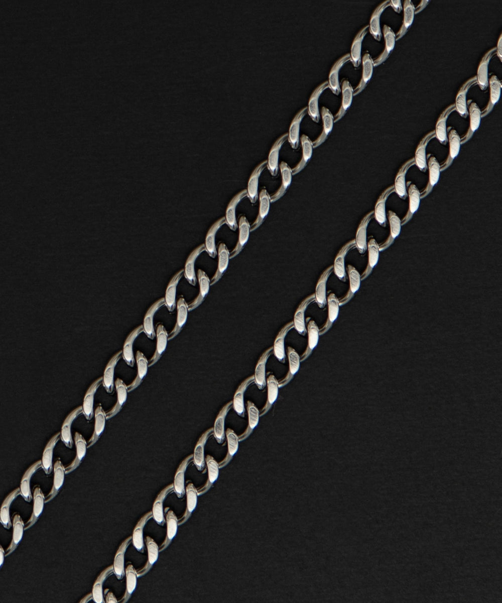 Mスクエアモチーフステンレスネックレス