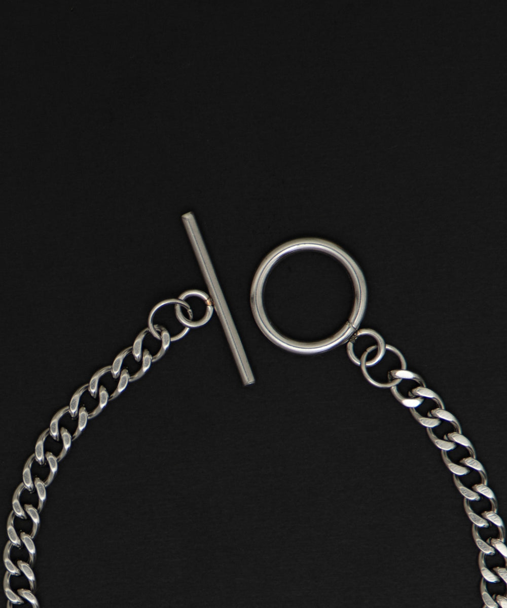 Mスクエアモチーフステンレスネックレス