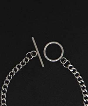 Mスクエアモチーフステンレスネックレス