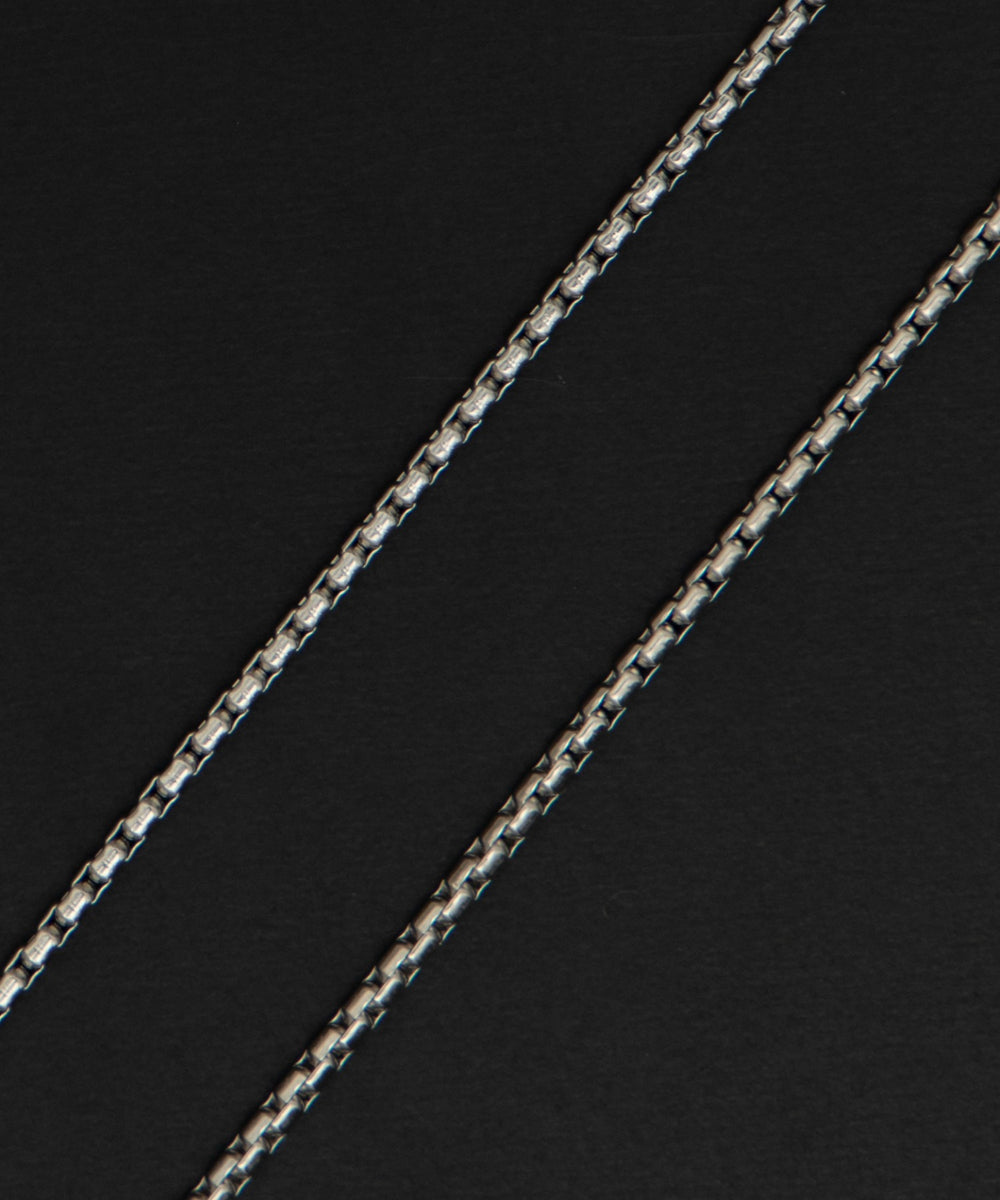 Mスクエアモチーフステンレスネックレス