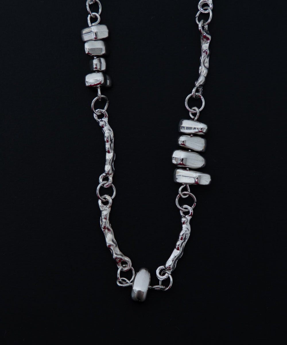 Mダイヤモチーフレイヤードネックレス