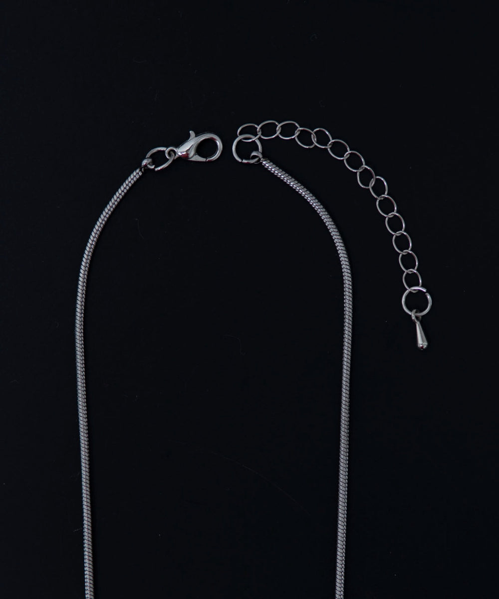 Mダイヤモチーフレイヤードネックレス