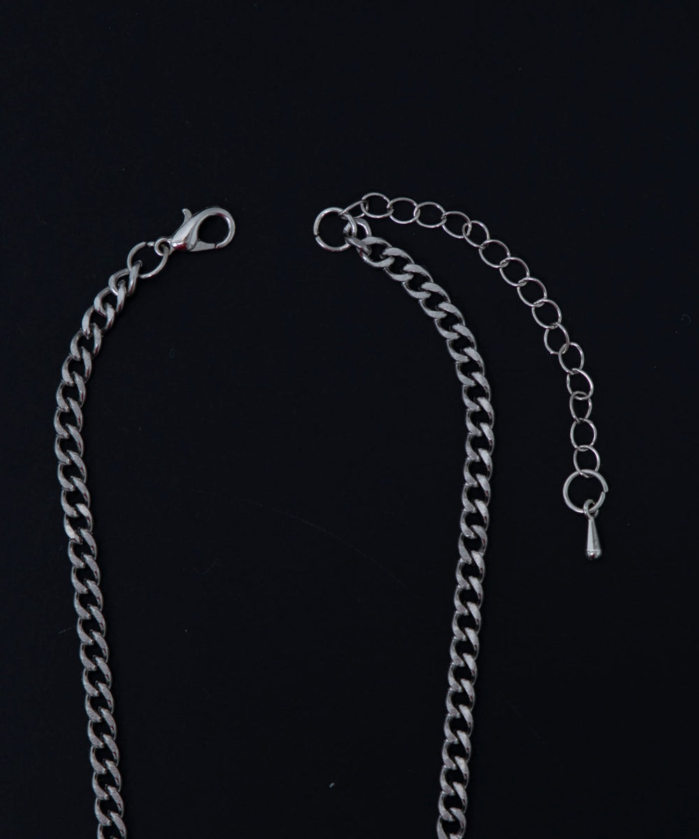 Mダイヤモチーフレイヤードネックレス