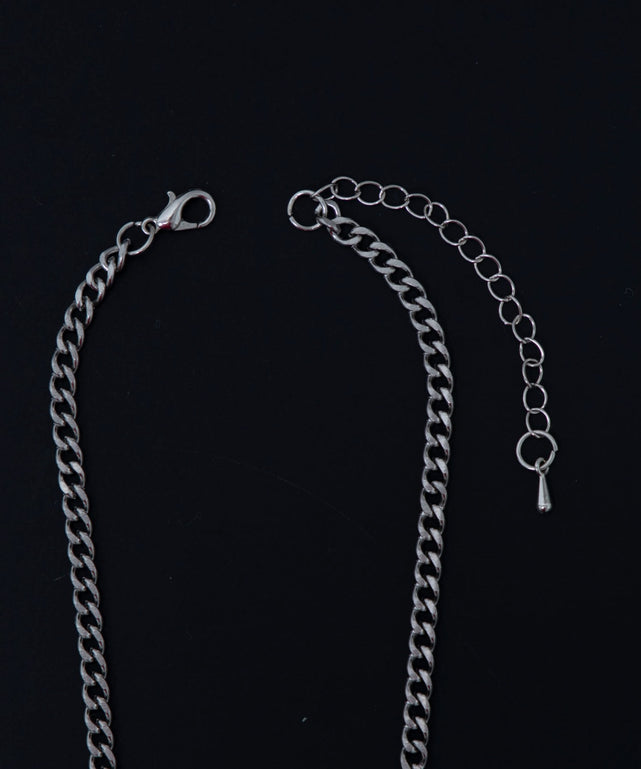 Mダイヤモチーフレイヤードネックレス