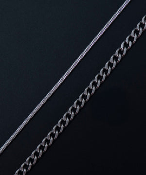 Mダイヤモチーフレイヤードネックレス