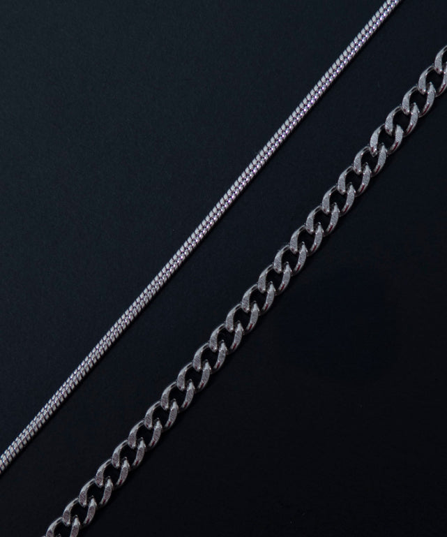 Mダイヤモチーフレイヤードネックレス