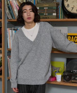 杢グレー モデル：182cm L着用