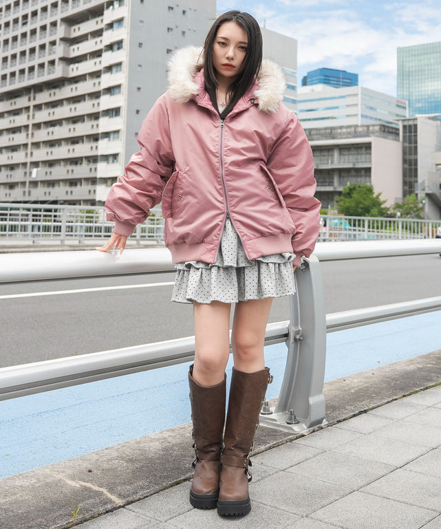 ピンク　モデル：159cm F着用