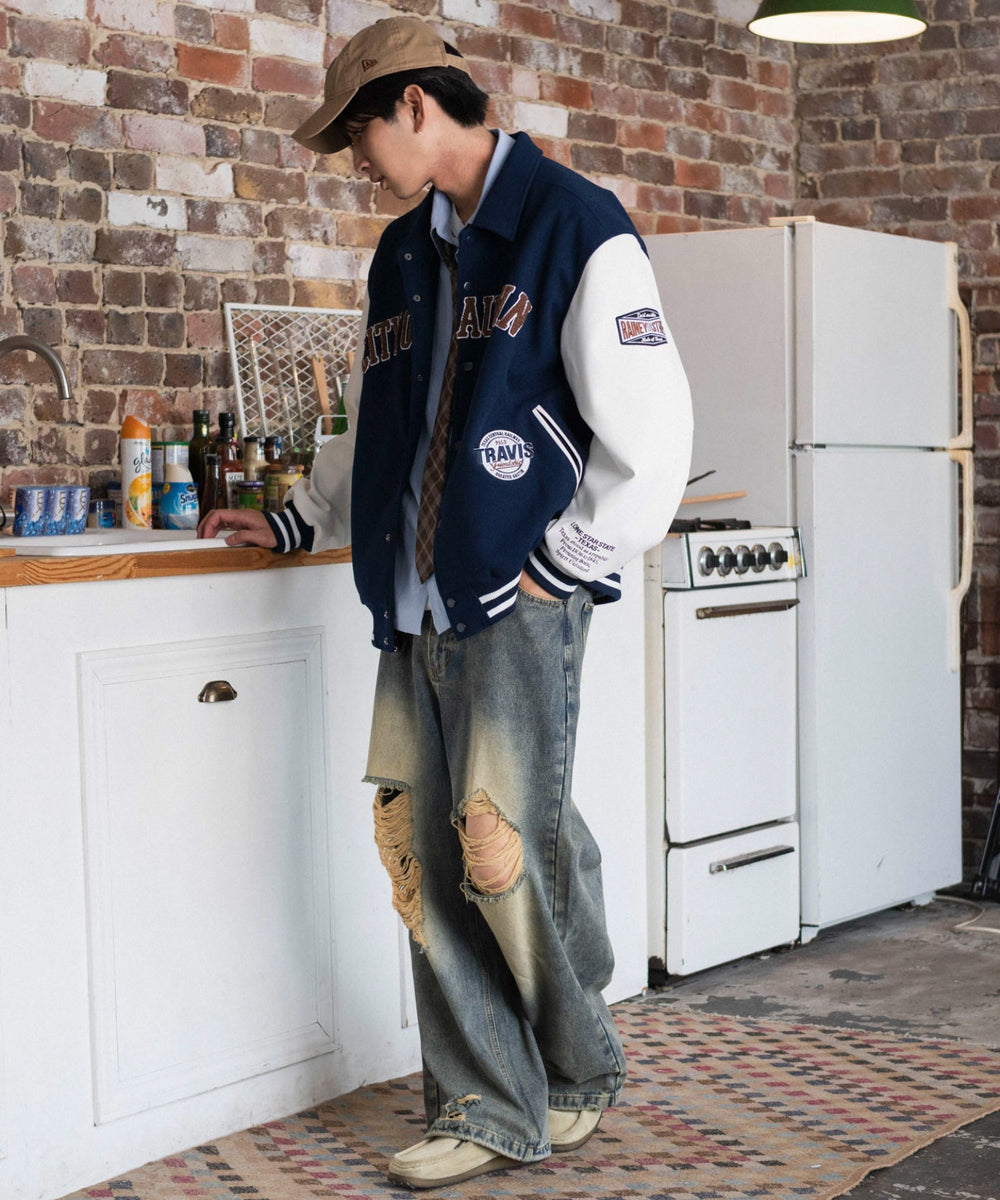 ネイビー モデル：180cm L着用
