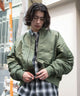 カーキ モデル：182cm L着用