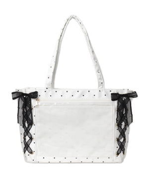 柄23（サテンドットホワイト）